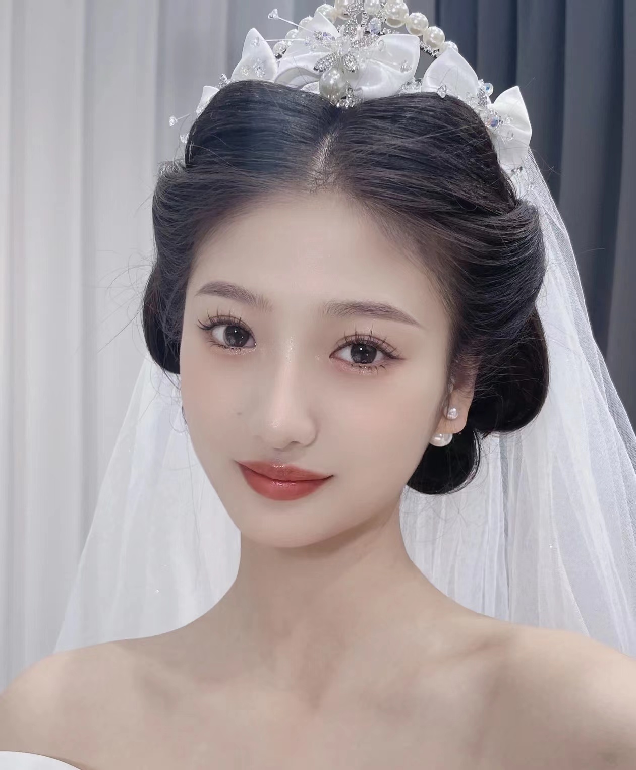 婚礼仪式白纱造型   减龄实用白纱公主造型