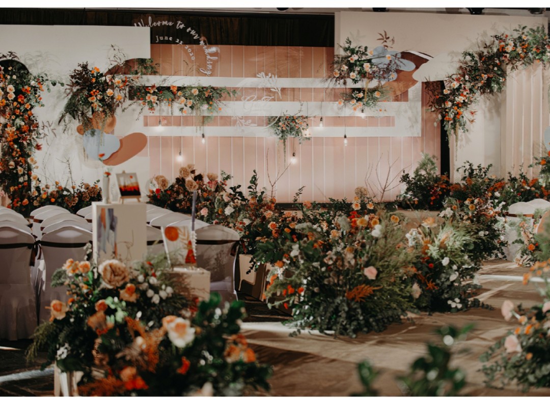 【玖月婚礼】网红同款白色泰式小清新设计感婚礼