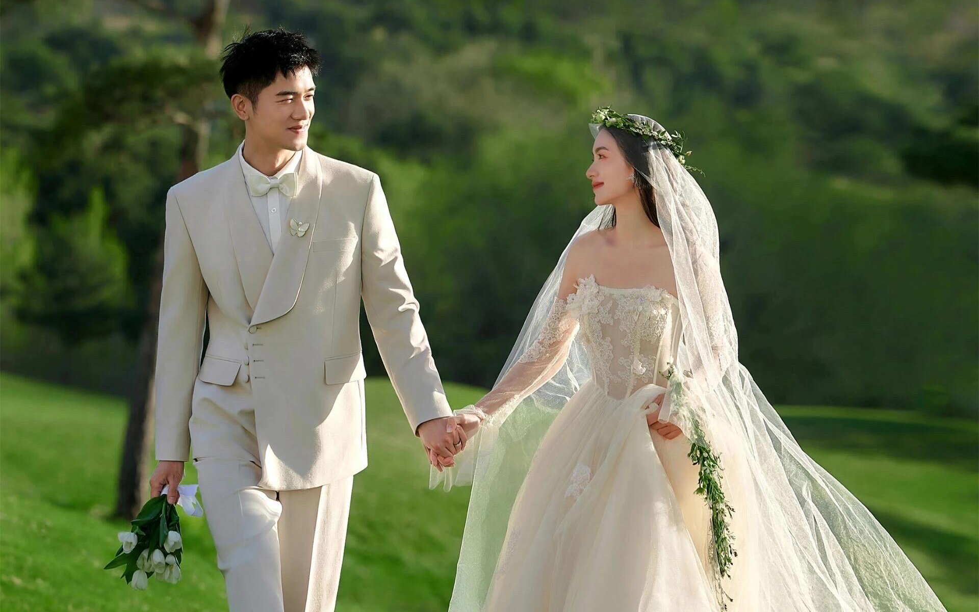 森系草坪婚紗照｜闖入綠野仙蹤的浪漫