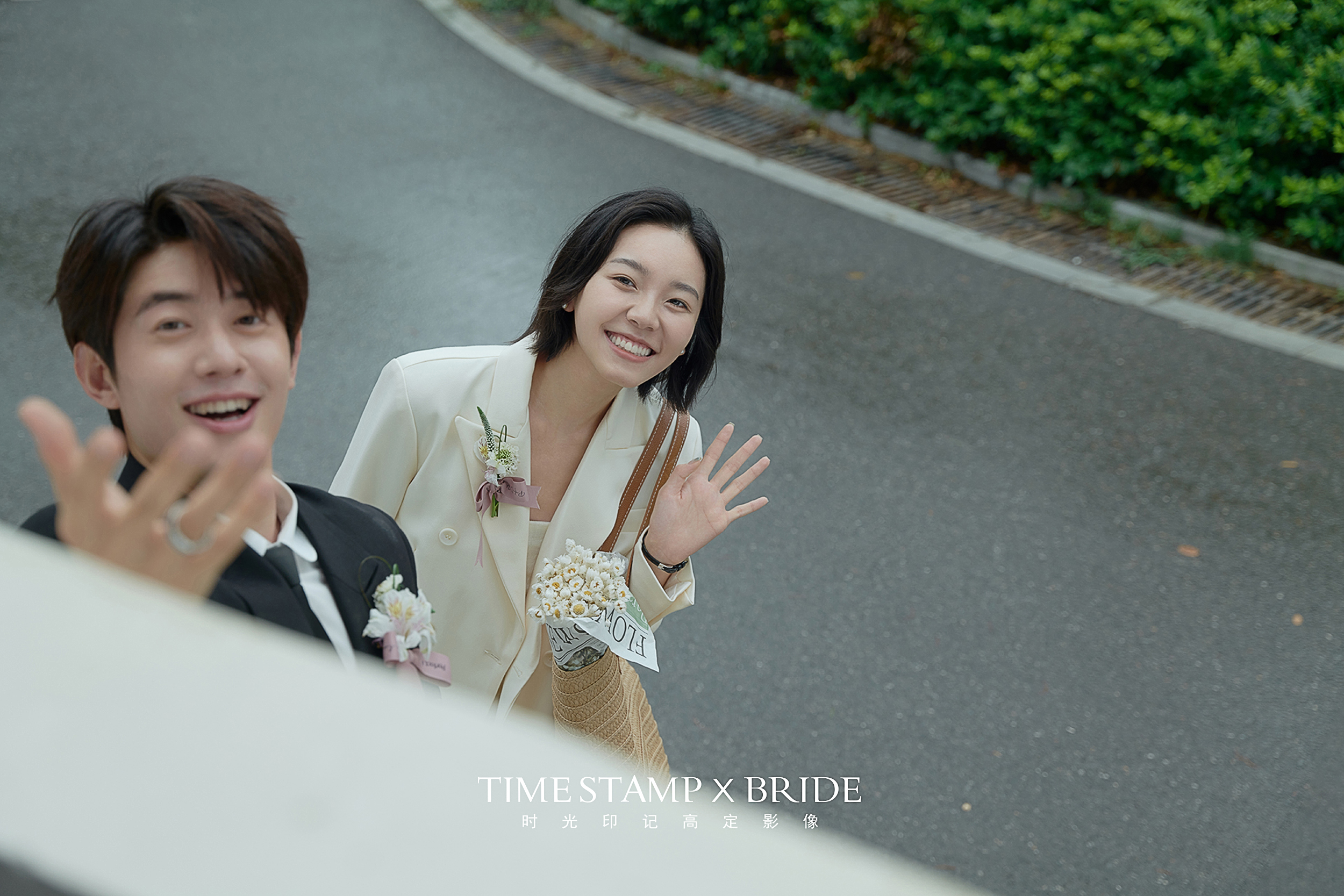 文艺小资必拍❗小清新韩式街拍婚纱照