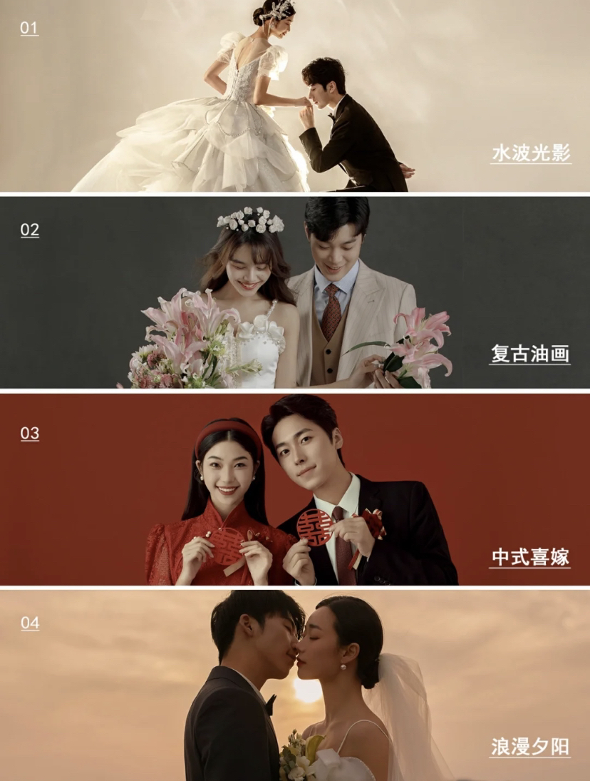 快来get√最近爆火的多巴胺女孩婚纱照 