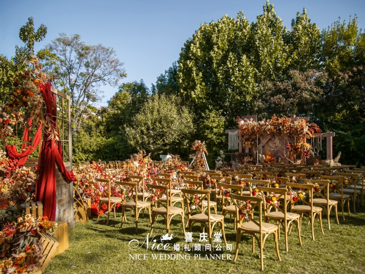 秋日私语 户外草坪婚礼 网红打卡