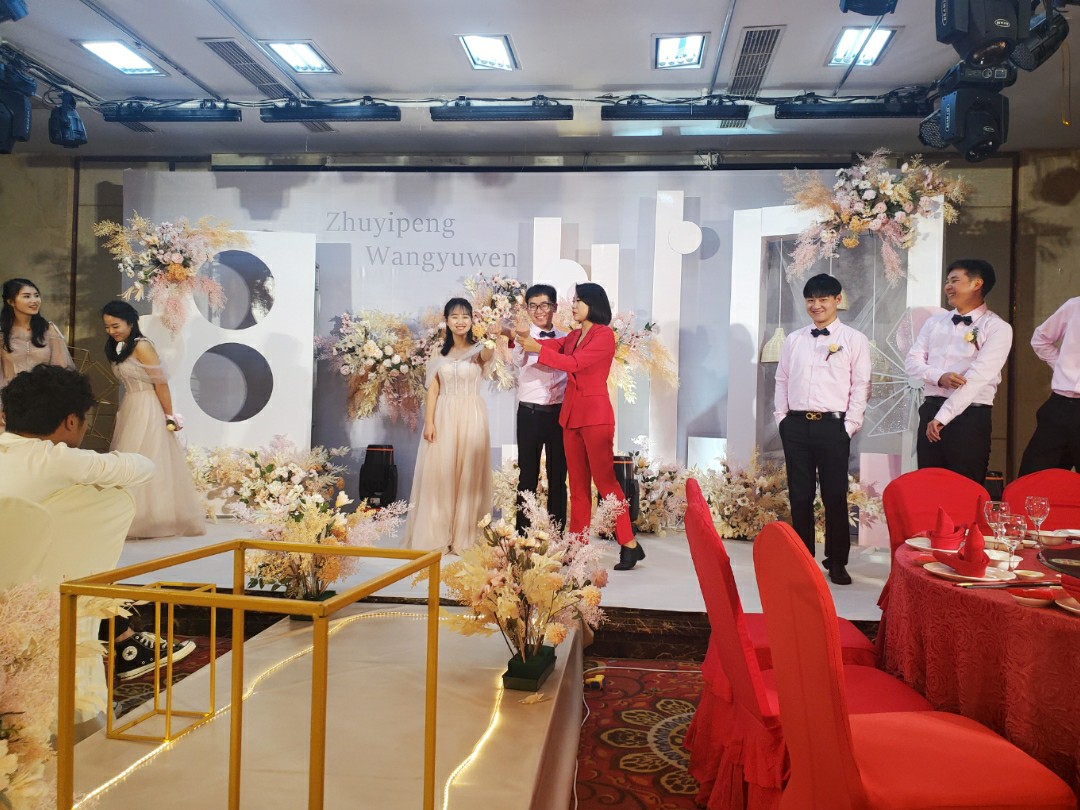 愛尚婚禮香檳色粉色婚禮，皇嘉9樓宴會(huì)廳