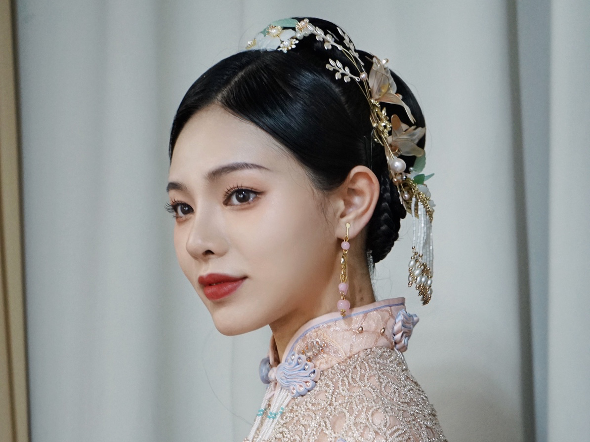 【汉服新娘造型】汉服婚礼汉服妆娘汉服化妆师中式婚