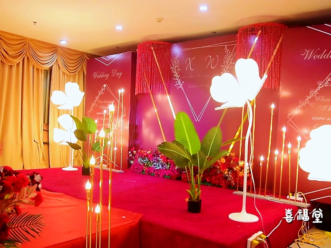 喜福堂经典红色系现代婚礼