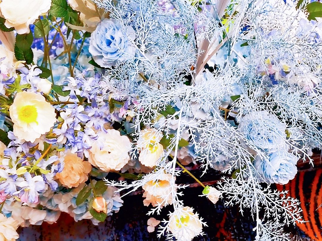 超性价比蓝色系酒店婚礼布置