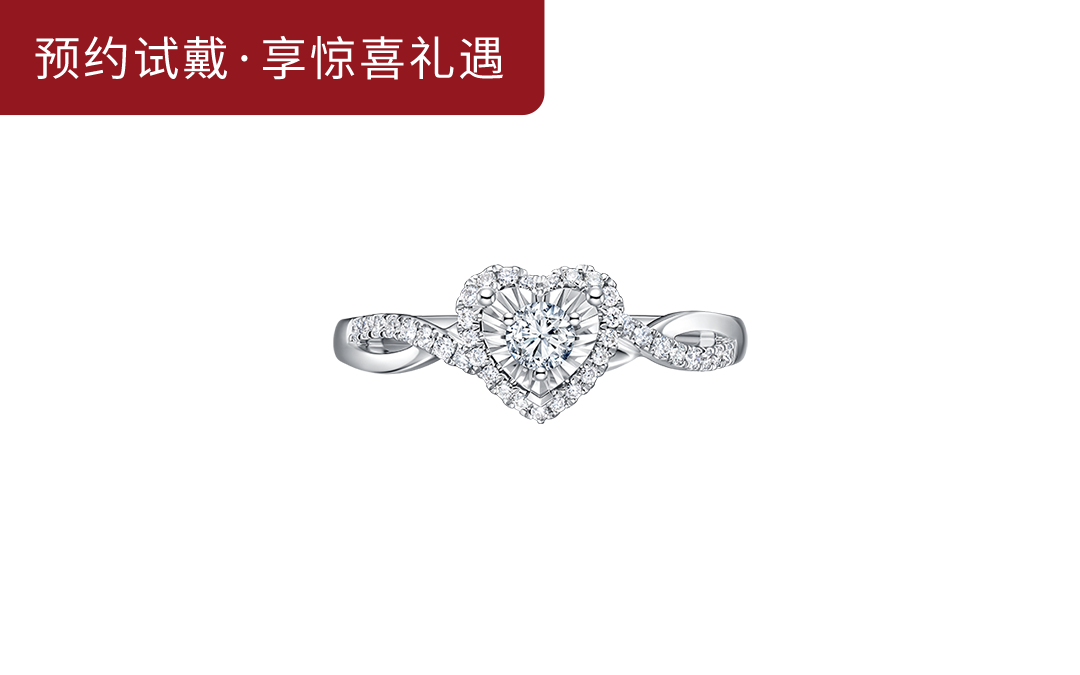 DR HEART系列简奢款我心如一求婚钻戒