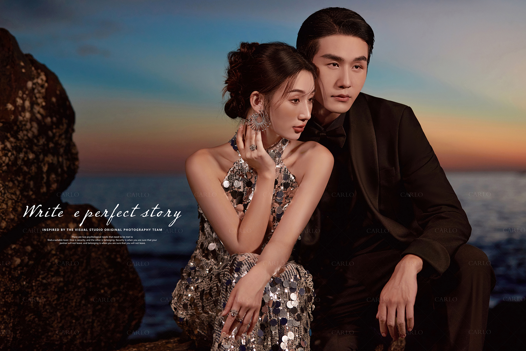 卡洛婚纱摄影【夕阳海景】