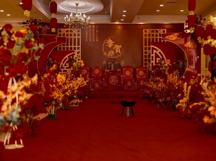新中式大红设计婚礼铂雅婚礼设计
