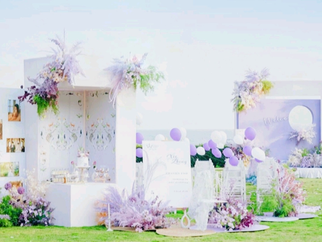 韩式紫色系婚礼-春风十里，你是我藏在眼睛里的欢喜
