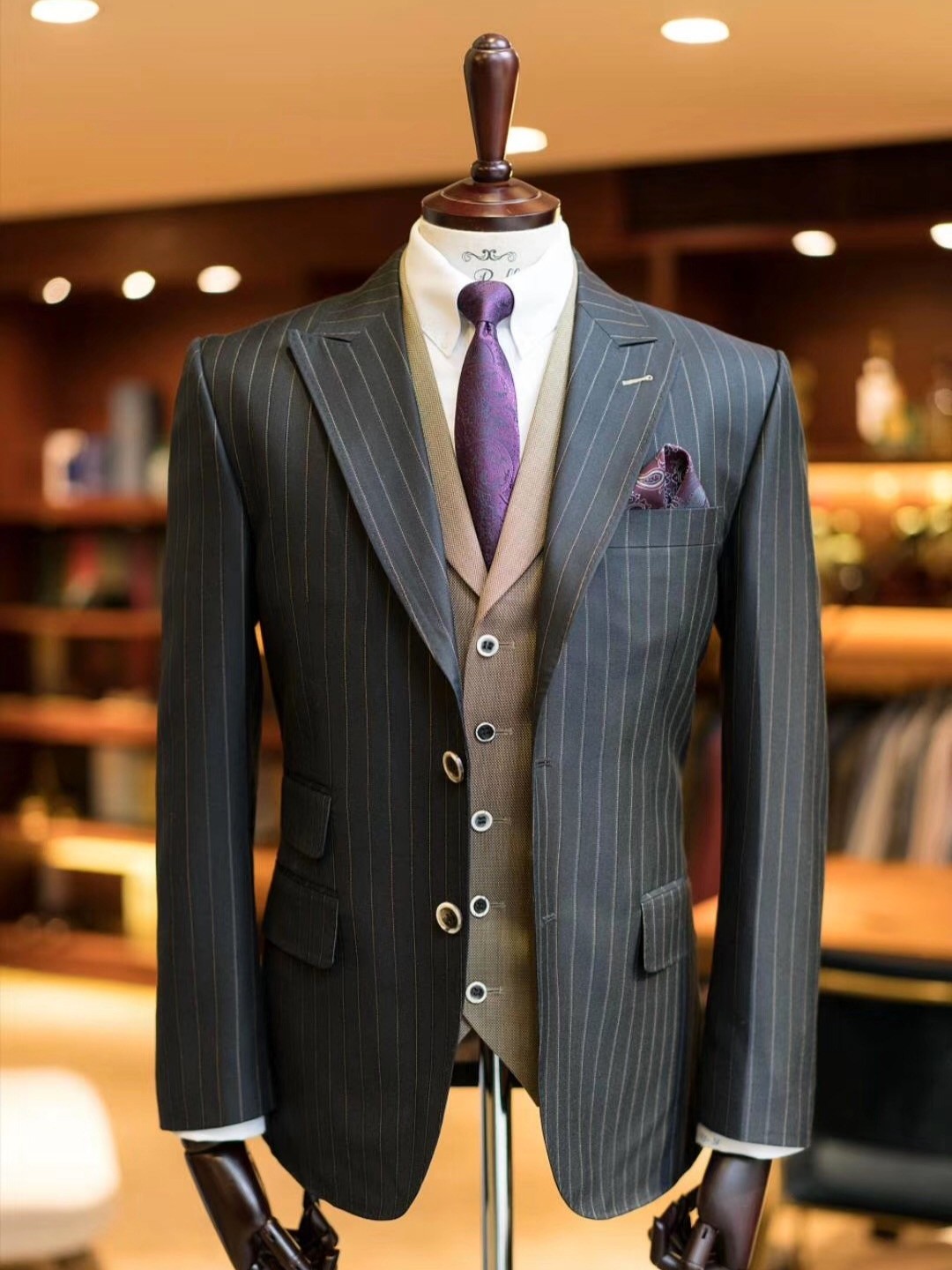 【波革雅仕】婚礼商务暗格纹西服