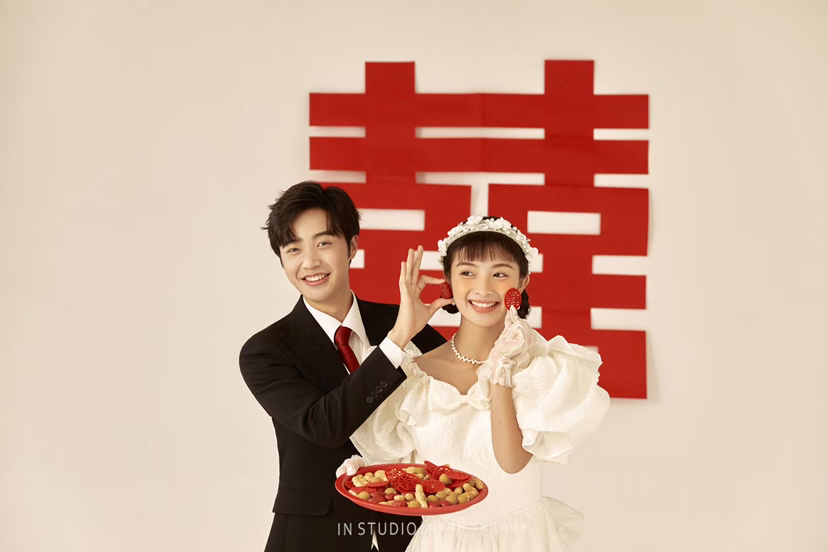 90%的姐妹都不会拒绝❌的怀旧喜嫁婚纱照