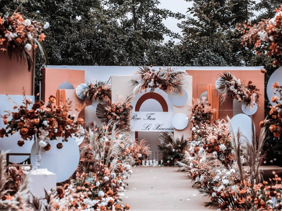 《秋实》浅橙色复古户外婚礼