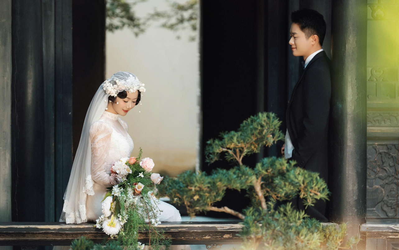 园林系列客片欣赏！石家庄婚纱照推荐商家