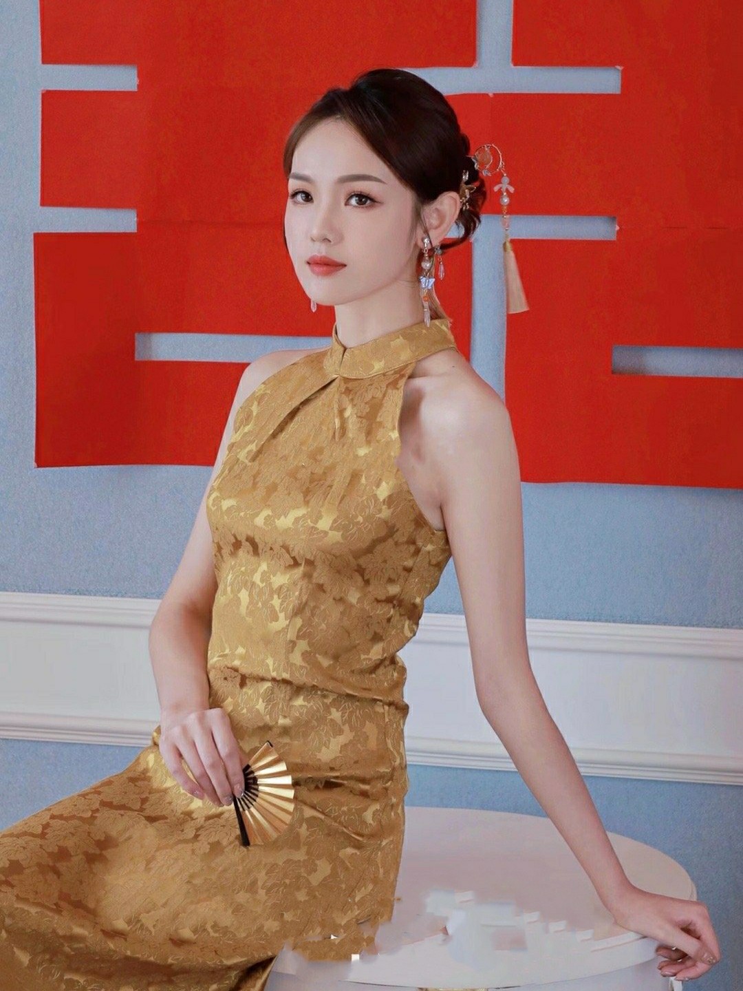 新中式，气质晨袍新娘