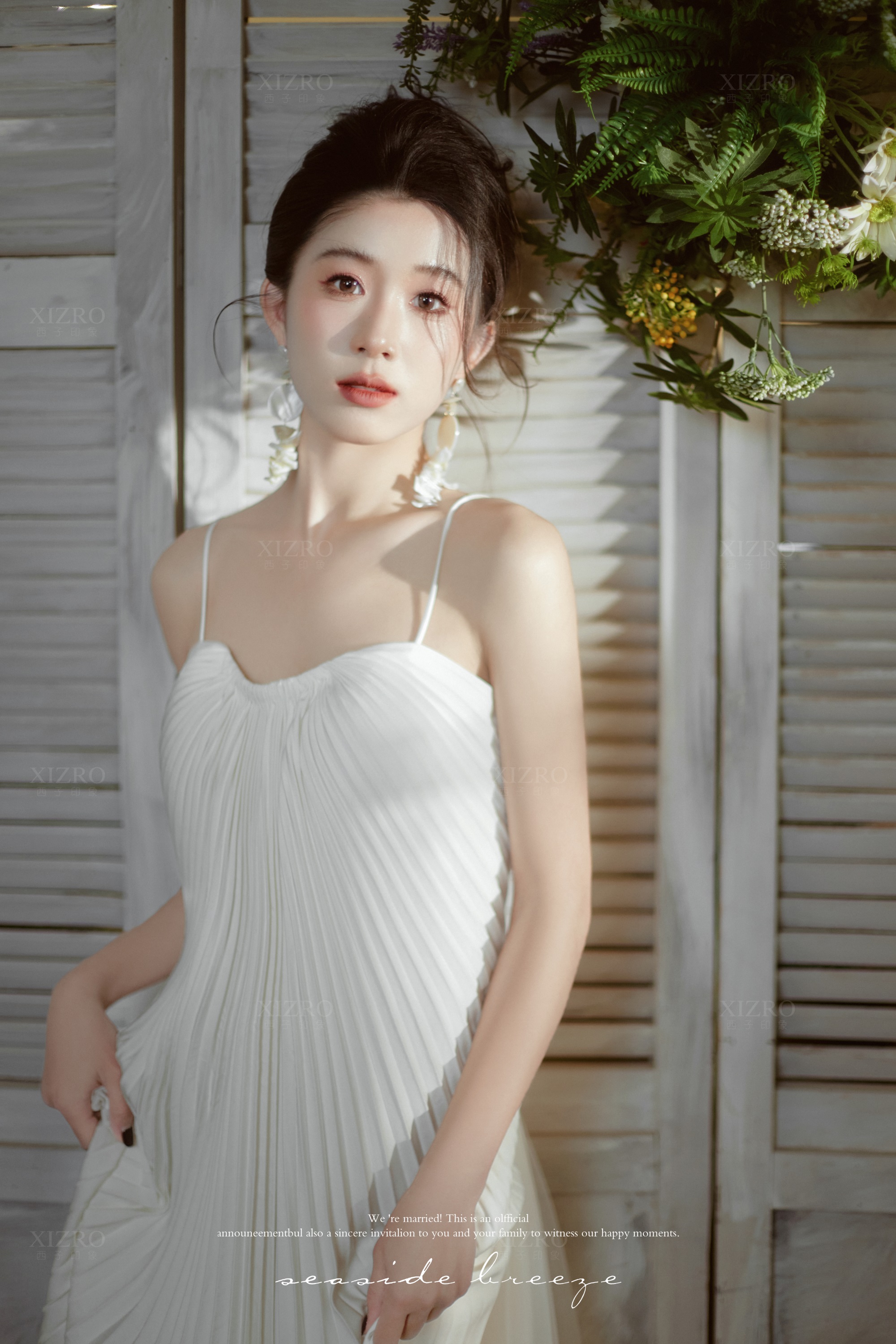 拍到了少女感满分的婚纱照