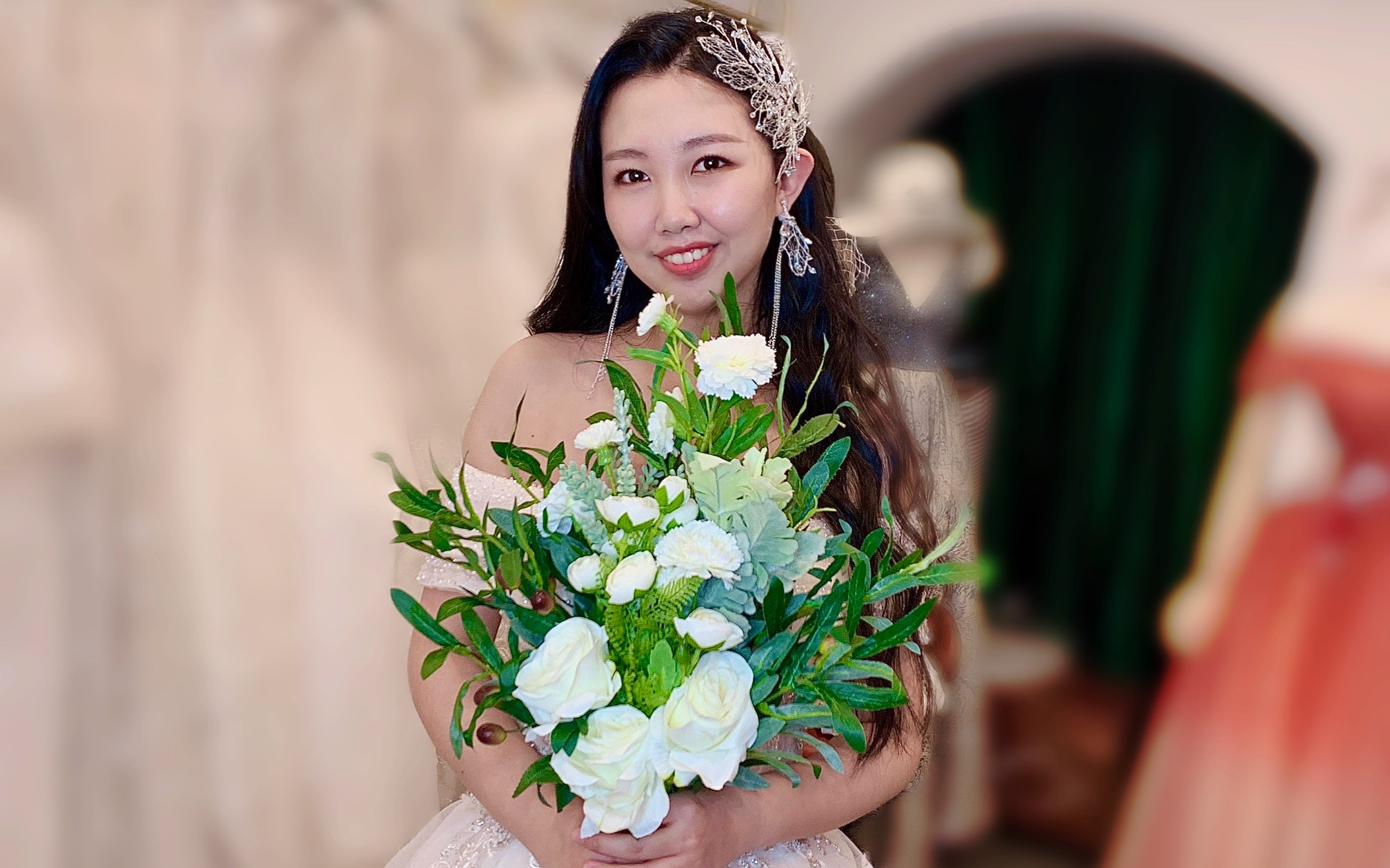 小涵女神，温柔又可爱的新娘