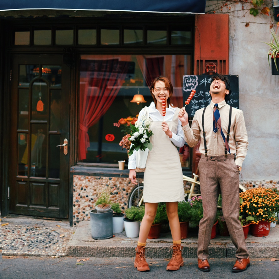 青岛一对一拍摄 服装不限套