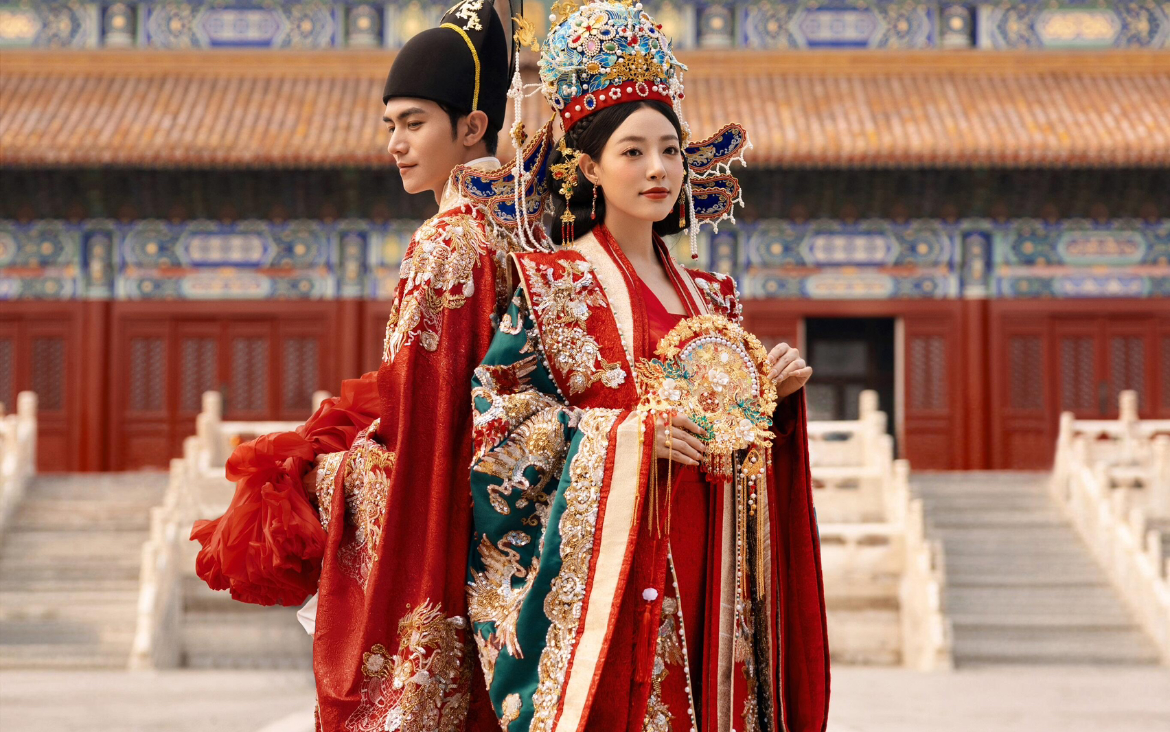 一定要拍的中式汉服婚纱照 太庙篇赐婚情话