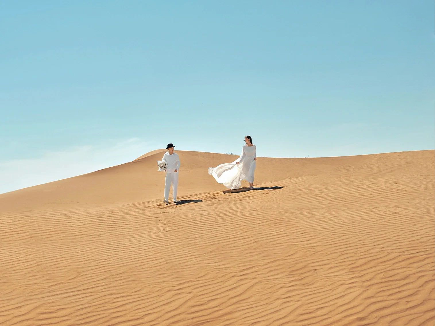 【热点婚纱照】沙漠//江布拉 外景+内景拍摄