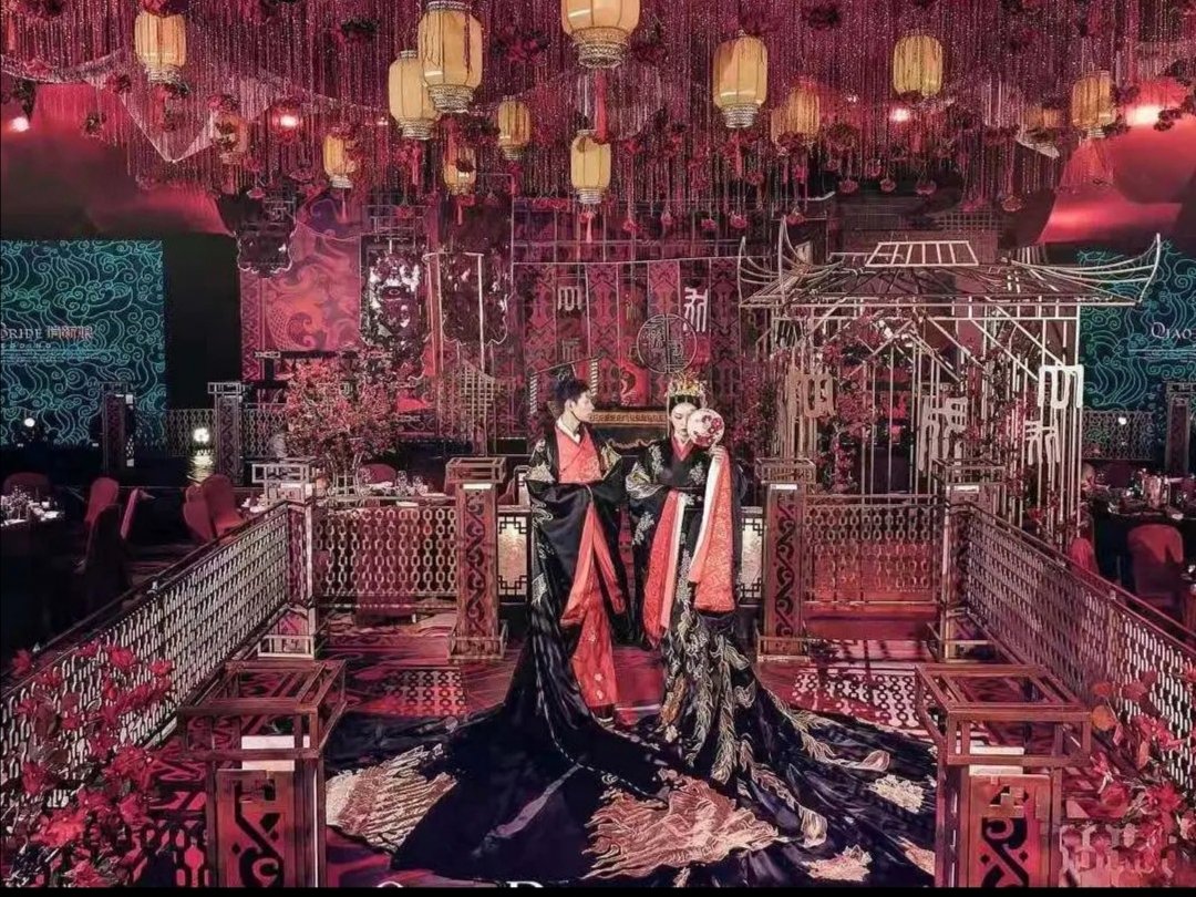 婚礼跟妆国风妆汉服婚礼造型 亲友妆