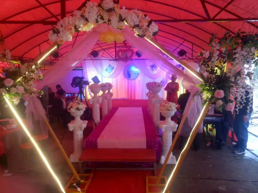 湘阴乡村简约大棚西式婚礼