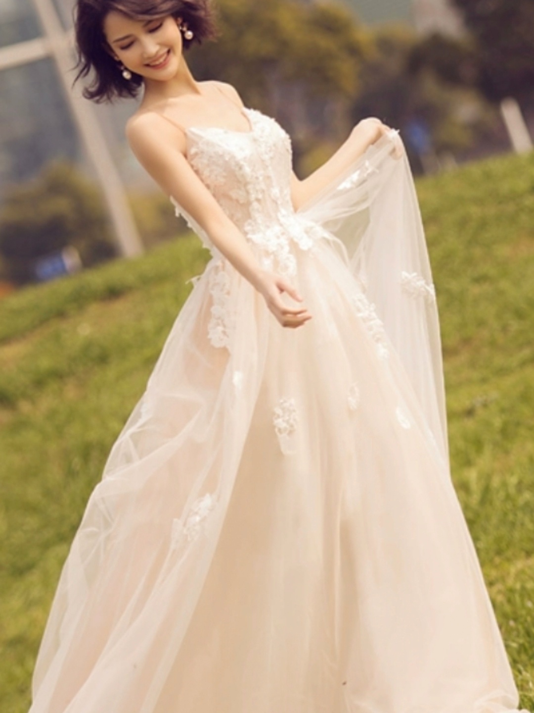 （三件租赁超值）大摆主纱 秀禾 敬酒服