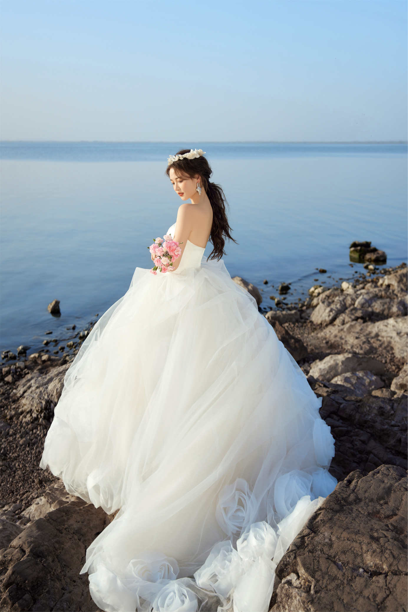海边婚纱照浪漫加倍
