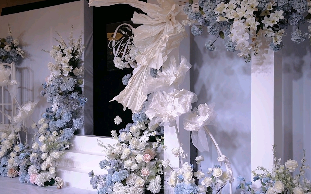 〖爱得婚礼〗蓝白纯洁韩风婚礼