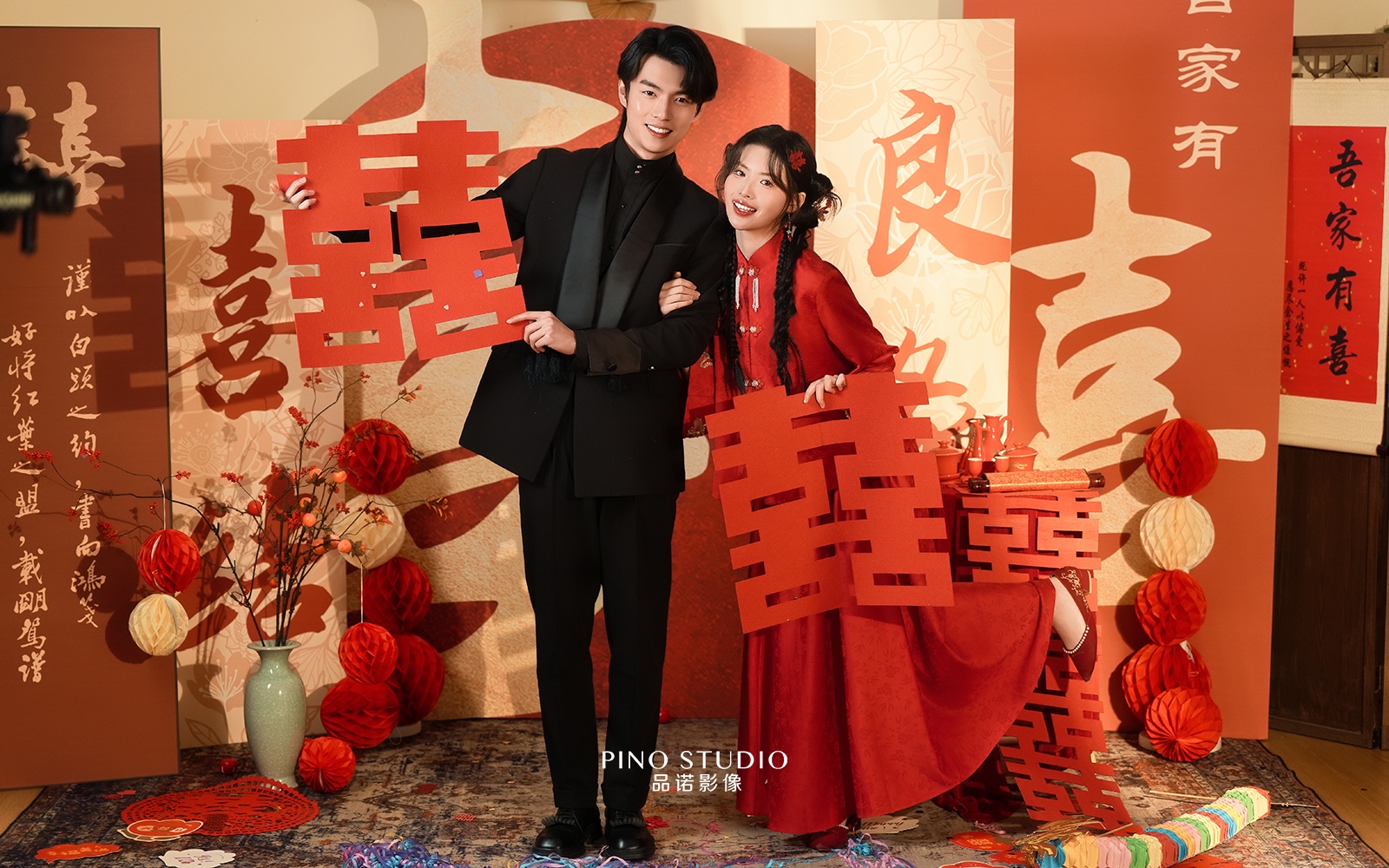 新中式订婚 婚纱照