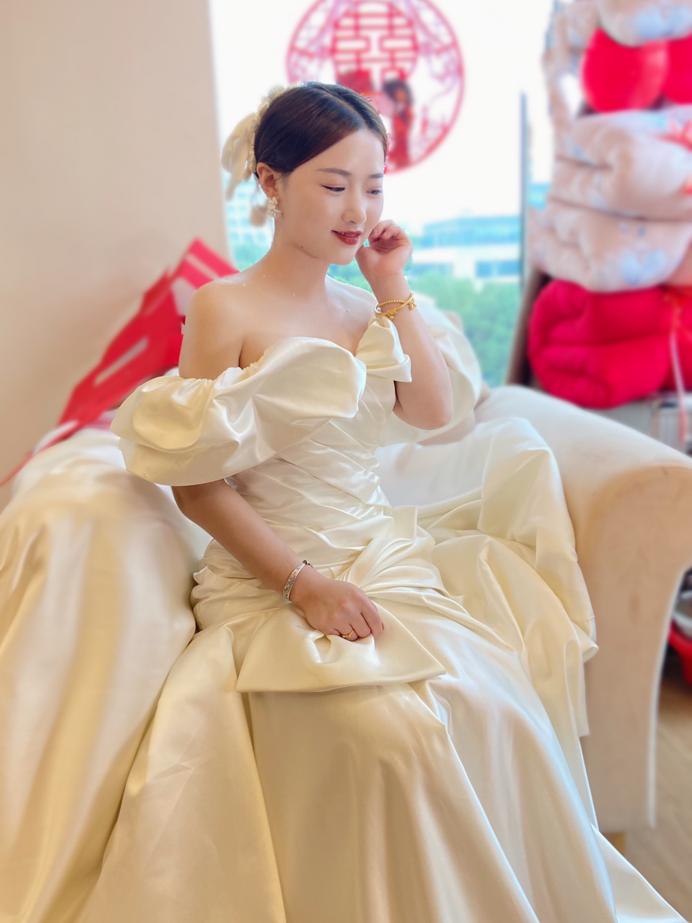 轻纱出门简约造型婚礼客片分享