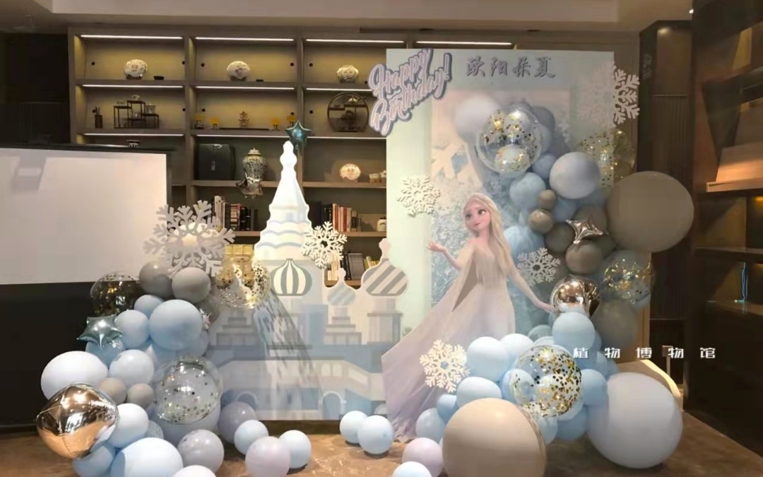 冰雪奇缘主题生日宴含现场拍摄立减1000