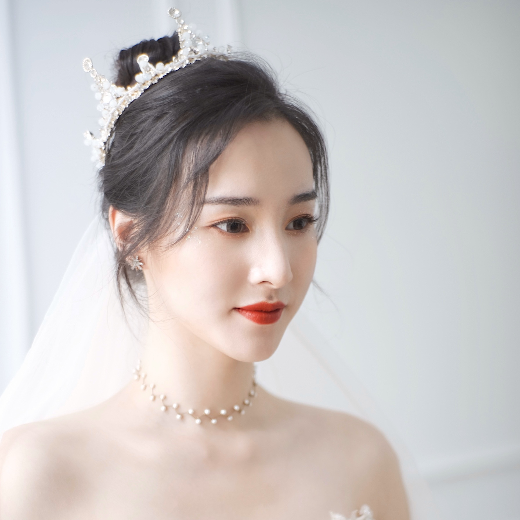 重庆婚礼跟妆 皇冠造型 复古造型 新娘仪式造型实