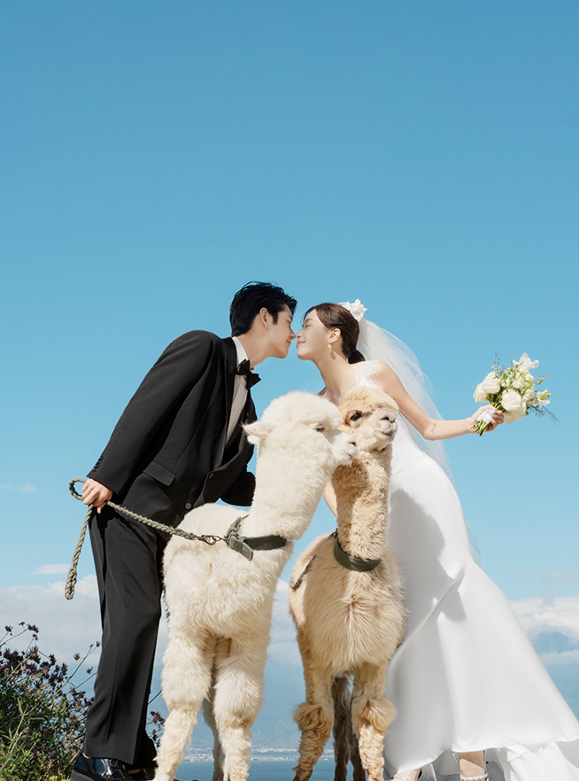 私享套餐丨藍(lán)月谷+云山坪丨一價全包婚紗照