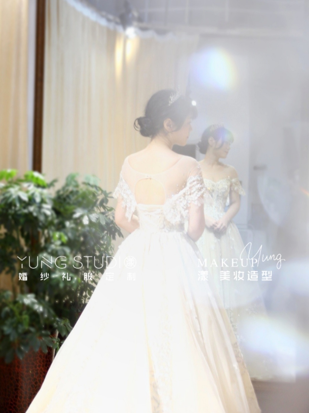 婚纱跟妆一站式漾婚礼跟妆礼服定制