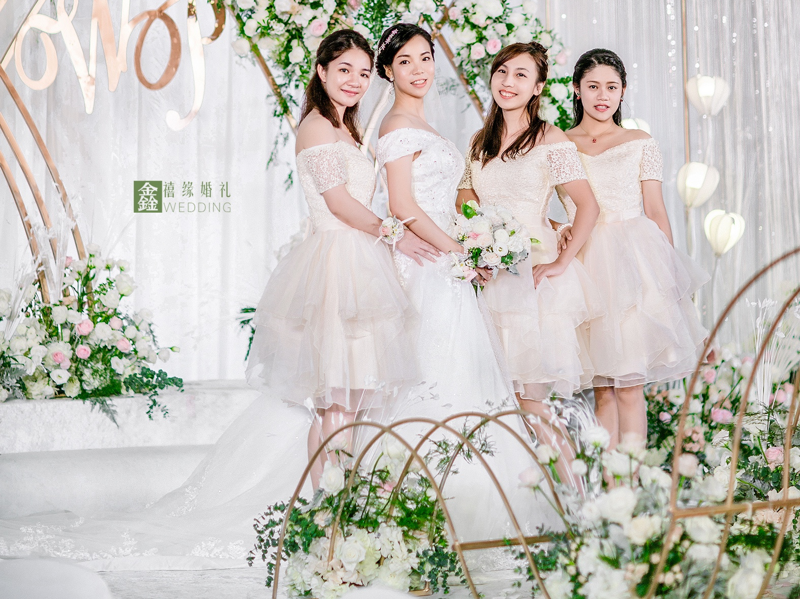 鑫禧缘婚礼定制 | 室内仪式+纯白色系+专业灯光