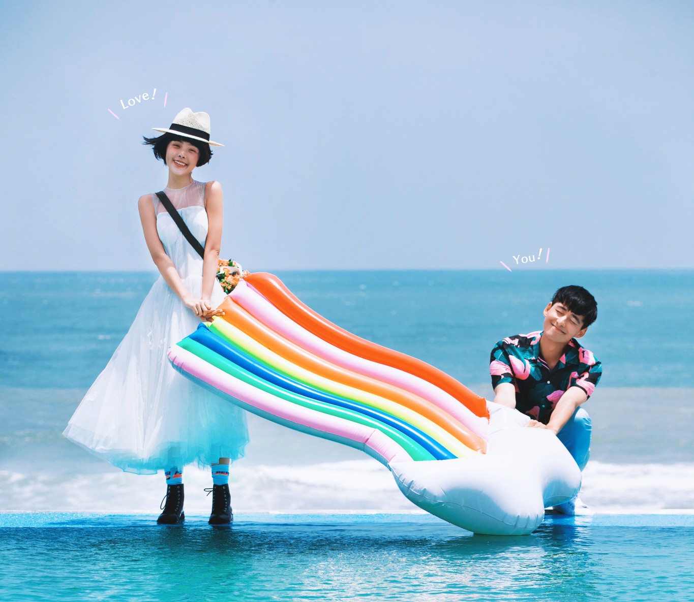 兰斐定制夏季日照海景婚纱照