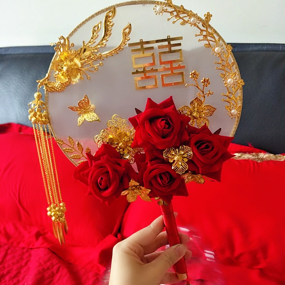婚礼团扇
