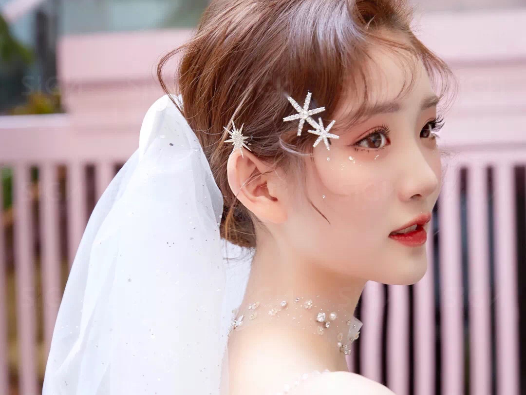 订婚晚宴回门造型  韩式气质