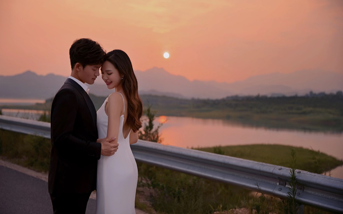 济南婚纱照｜夕阳婚纱照