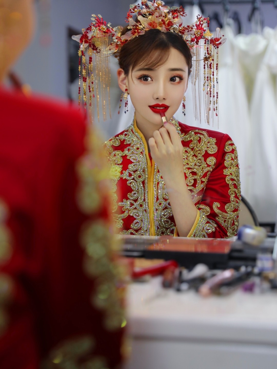 邓州市儒林婚纱，全场新版齐地纱不限款式
