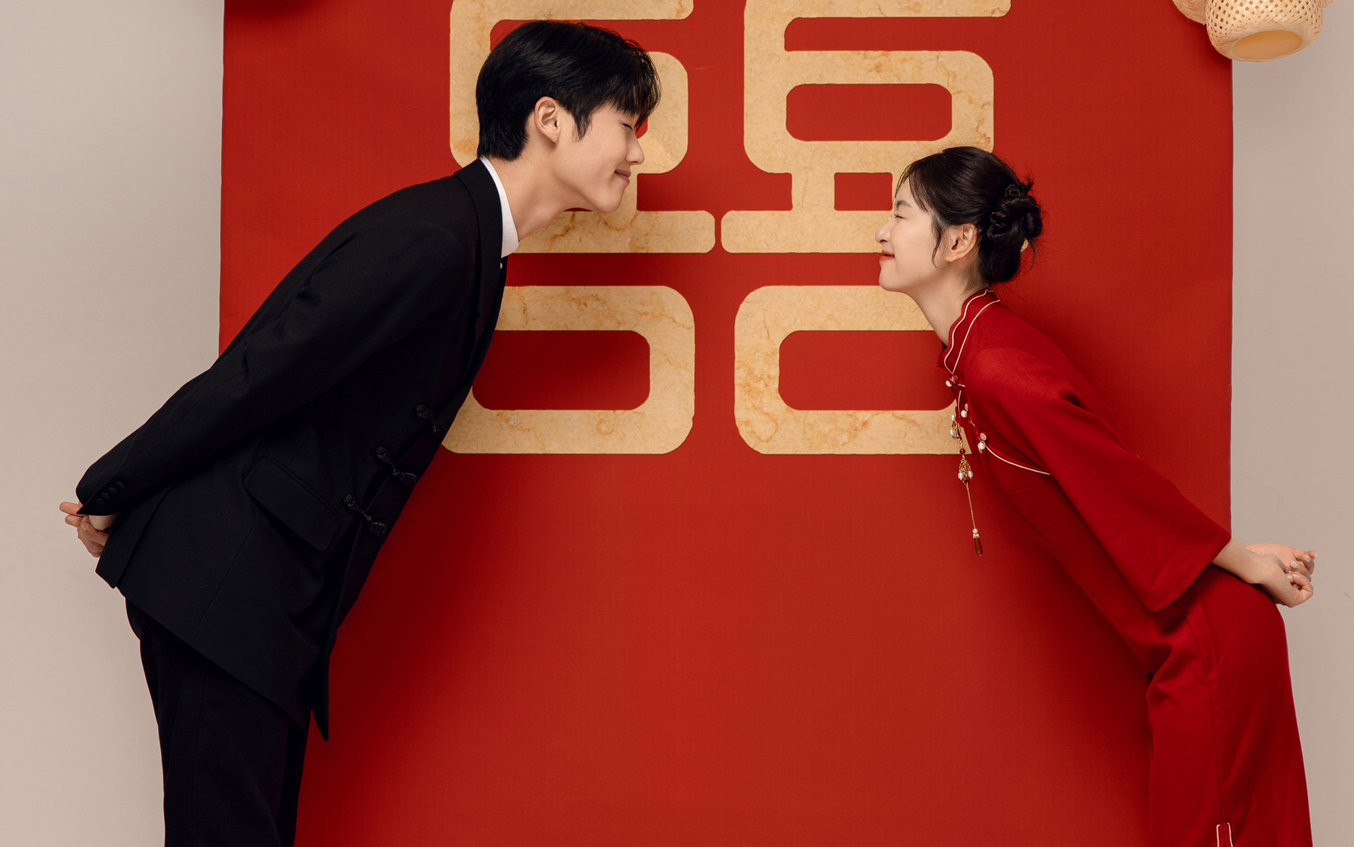 喜嫁中式婚纱照