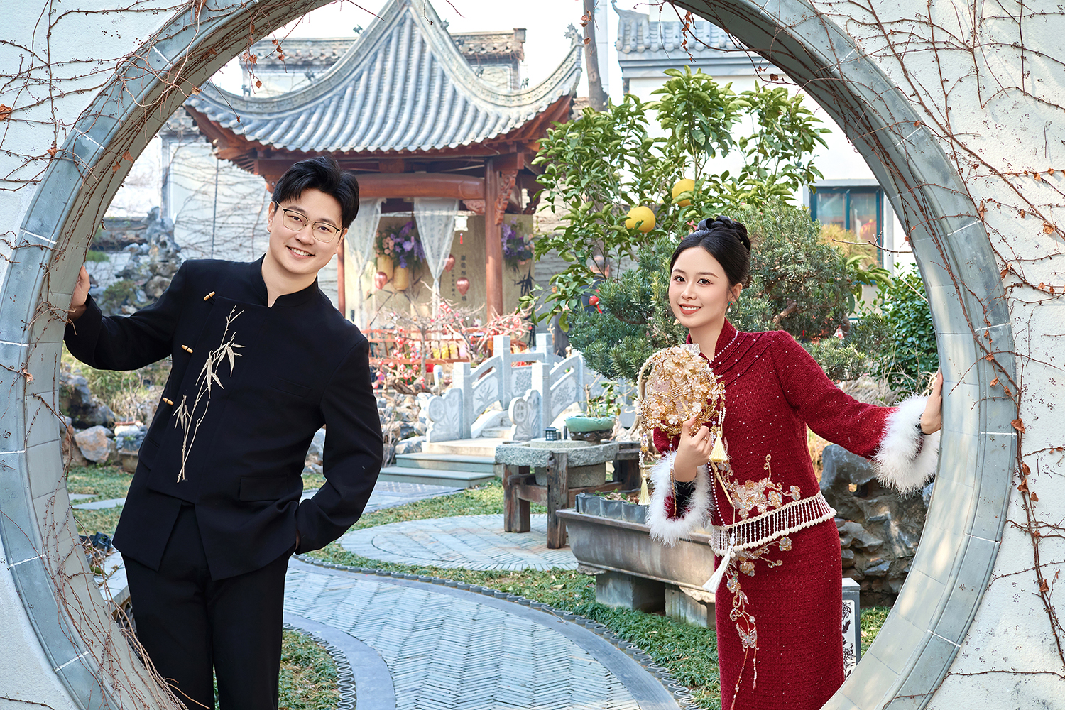 【预制订婚照】场景布置丨礼服丨妆面丨造型