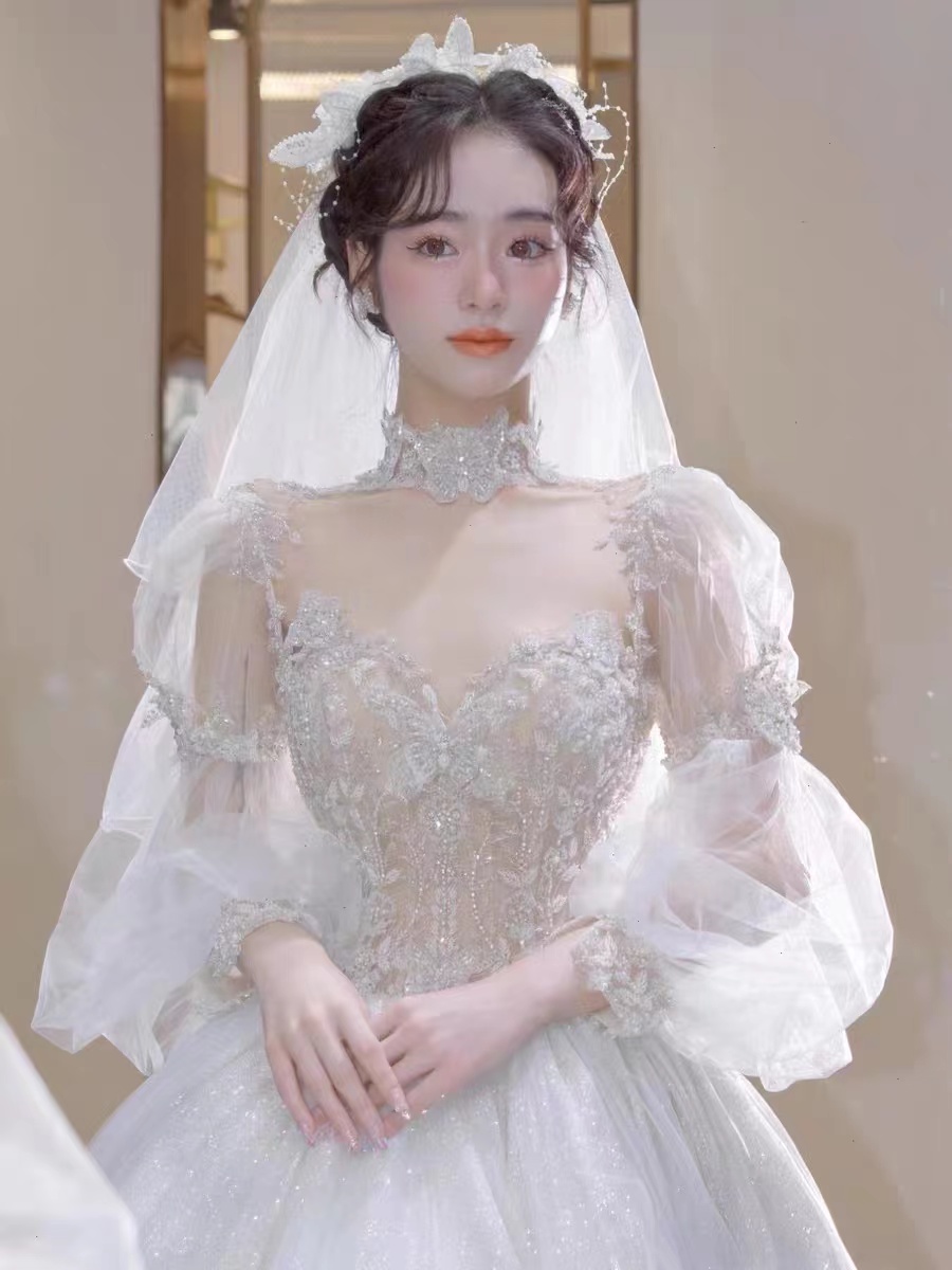 资深档全程复古风新娘跟妆3妆3造+伴娘妆
