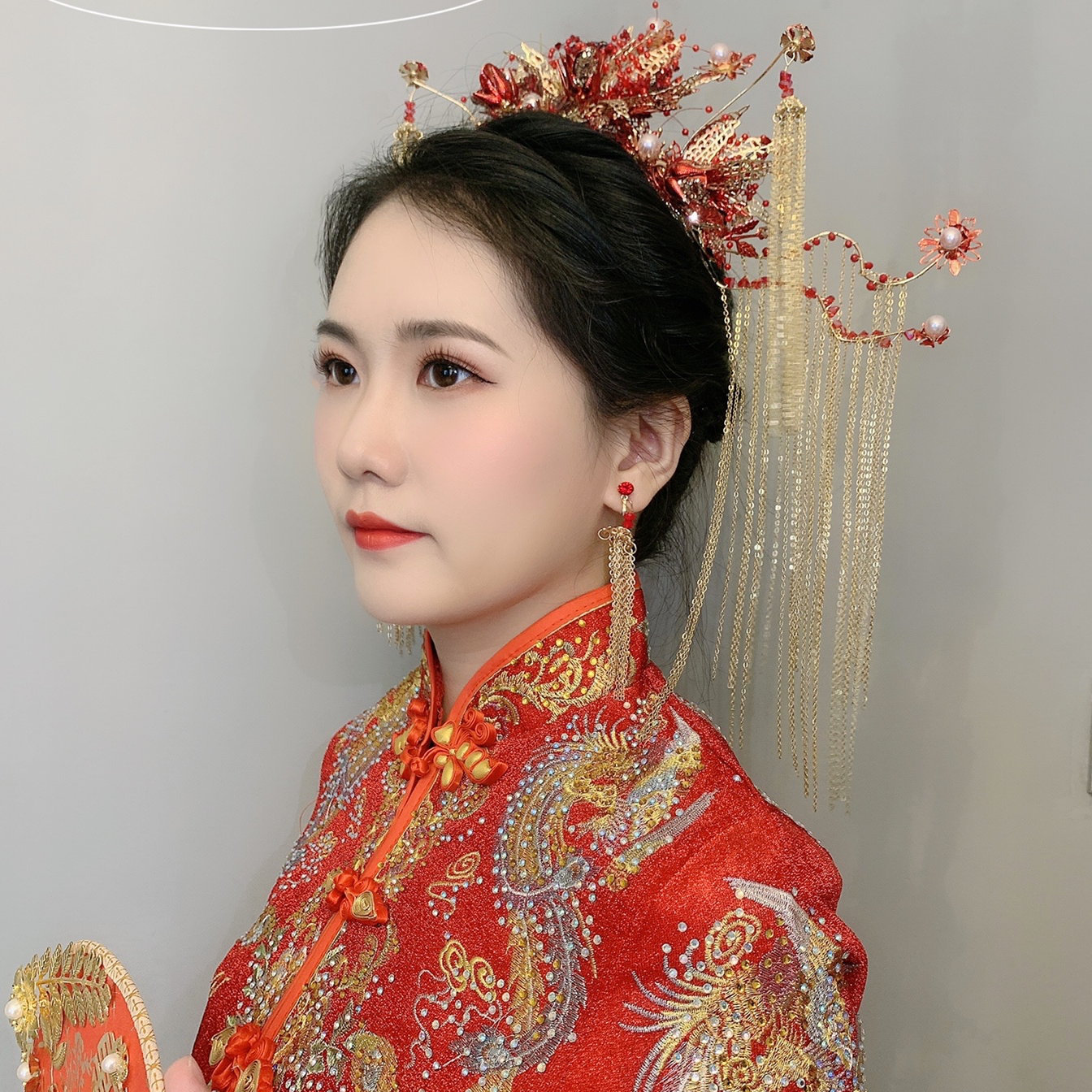 試妝試紗小花絮，小姐姐太美了吧