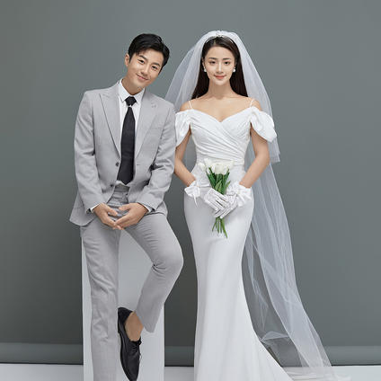 韩式简约婚纱照丨干净的美好~超喜欢！
