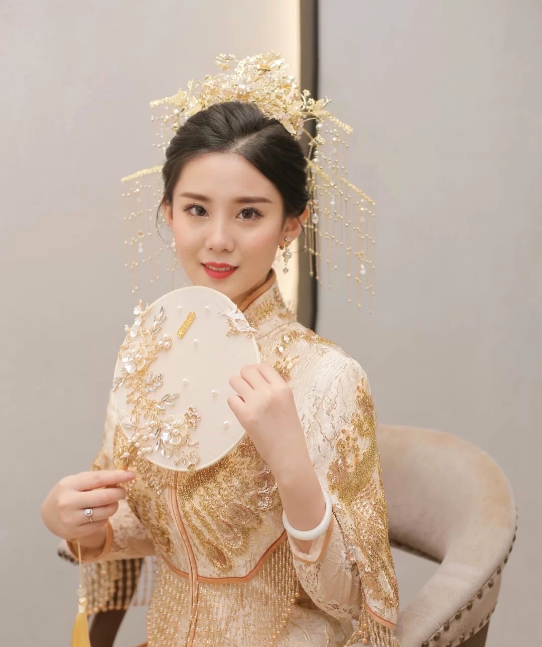 婚礼当天被夸爆的秀禾服