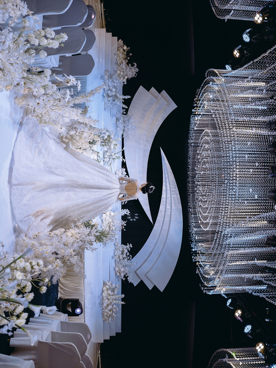 为婚礼堂拍摄的场图