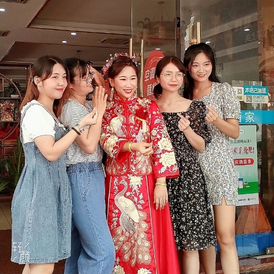 大旺5月16日婚礼，超爱笑的新娘子。