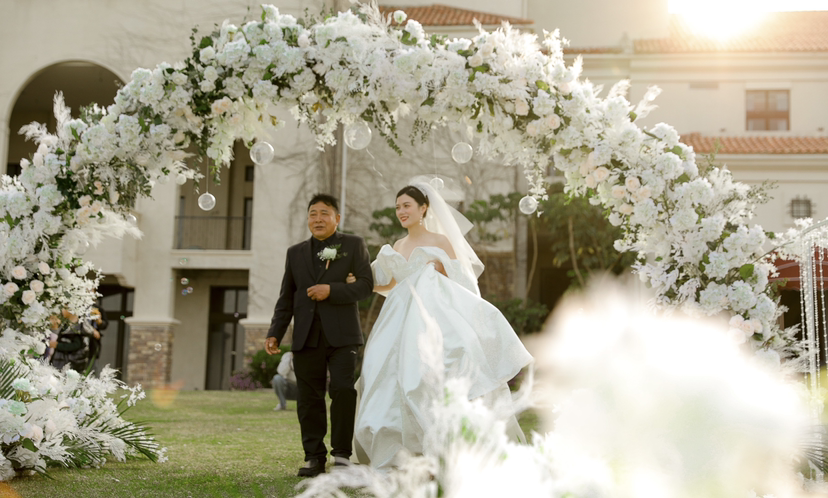 单机位草坪婚礼跟拍